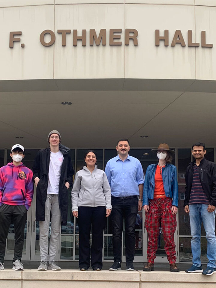 Photo of Bavarian Lab team in front of Othmer Hall